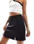 Vero Moda notch front mini skirt in black