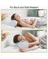 Memory Foam Bolster Neck Roll Pillow for Support & Pain Relief with Cooling Cover - Firm