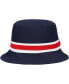 Фото #3 товара Men's Navy New England Patriots Striped Bucket Hat
