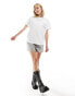 Фото #3 товара Reclaimed Vintage oversized t-shirt with cocktail disco print in white