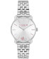 ფოტო #2 პროდუქტის Women's Elliot Silver-Tone Stainless Steel Bracelet Watch 28mm Gift Set