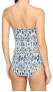 Фото #2 товара Tommy Bahama Women's 181849 Bandeau One-Piece Vivid Blue Swimsuit Size 8