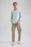 Фото #2 товара Рубашка Regular Fit Oxford с длинным рукавом от defacto A4639ax23au