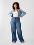 High Rise Stride Wide-Leg Jeans