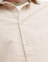 Фото #3 товара Rhythm classic linen long sleeve beach shirt in sand