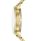 Women's Metro Three Hand Gold-Tone Stainless Steel Watch 34mm