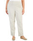 ფოტო #1 პროდუქტის Plus Size High Rise Pull-On Straight Leg Pants, Created for Macy's