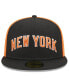 Фото #3 товара Men's Black New York Knicks 2022/23 City Edition Official 59FIFTY Fitted Hat