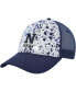 ფოტო #1 პროდუქტის Men's Gray, Navy Navy Midshipmen Love Fern Trucker Snapback Hat