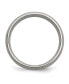 ფოტო #3 პროდუქტის Titanium Brushed Sterling Silver Inlay Grooved Band Ring