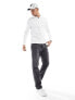 Farah Blanes long sleeve polo shirt in white