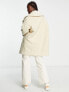 Фото #7 товара ASOS DESIGN smart double breasted pea coat in off white