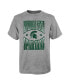 ფოტო #1 პროდუქტის Big Boys Heather Gray Michigan State Spartans Top Class T-shirt