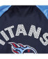 Фото #2 товара Women's Navy, Light Blue Tennessee Titans Confetti Raglan Full-Zip Track Jacket