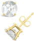 ფოტო #1 პროდუქტის White Topaz (3 ct. t.w.) Stud Earrings in 14K Yellow Gold