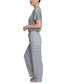 ფოტო #8 პროდუქტის Women's Relaxed Butter-Knit Short Sleeve Pajama Set