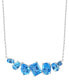 Фото #4 товара EFFY® Blue Topaz Multi-Cut 18" Collar Necklace (6-1/10 ct. t.w.) in 14k White Gold