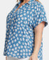 ფოტო #3 პროდუქტის Plus Size Becky Short Sleeved Blouse