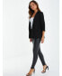 Фото #2 товара Women's Scuba Crepe Blazer With Gold Buttons