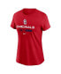 ფოტო #3 პროდუქტის Women's Red St. Louis Cardinals 2022 Postseason Authentic Collection Dugout T-shirt