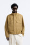 Фото #3 товара Куртка с карманами ZARA - верхняя одежда оранжевая