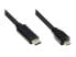 Фото #1 товара Good Connections GC-M0121 - 0.5 m - Micro-USB B - USB C - USB 2.0 - Black