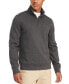 Men's Big & Tall Bill French Rib Quarter-Zip Pullover