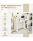 Фото #8 товара Small Computer Desk with Storage and Adjustable Shelf-White