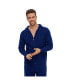 ფოტო #3 პროდუქტის Men's Bellemere Ribbed Cashmere Full Zipper Hoodie