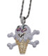 Фото #1 товара House of Louisa Unisex Halskette Kette mit Anhänger Ghost Edelstahl RS-069-SI-GD