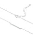 ფოტო #2 პროდუქტის 5A Cubic Zirconia Horizontal Bar Necklace