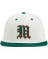 ფოტო #1 პროდუქტის Men's Cream, Green Miami Hurricanes On-Field Baseball Fitted Hat