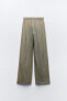 Faded-effect plush jogger trousers