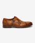 Фото #10 товара Men's Lucca Embossed Floral Leather Monk Strap Dress Shoes