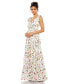 Women's Ieena Floral Print Sleeveless Soft Tie Shoulder Gown