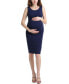 Фото #1 товара Maternity Delia Ruched Midi Dress