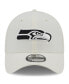 Men's Cream Seattle Seahawks Chrome Collection 39THIRTY Flex Hat