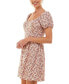 Фото #3 товара Платье с объемными рукавами As U Wish Juniors' Puff-Sleeve