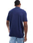 Polo Ralph Lauren varsity bear pique polo classic oversized fit in navy Синий, L - Chest 42-45 - фото #4