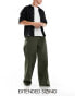 Фото #1 товара ASOS DESIGN super baggy fit corduroy trouser in khaki