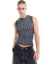 Фото #1 товара ASOS DESIGN muscle tank vest in washed grey rib