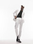 Фото #6 товара Topman slim leg stripe suit trouser