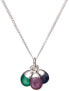 Silver necklace with semi-precious stones - protection, stress and inspiration (chain, pendant)