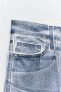 Фото #9 товара Блестящие джинсы trf loose со средней посадкой ZARA