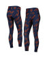 Фото #2 товара Women's Navy Chicago Bears Breakthrough Allover Print Lounge Leggings