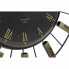 Настенное часы DKD Home Decor Стеклянный Серебристый Чёрный Позолоченный Железо 70 x 7 x 70 cm (2 штук)