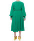 Фото #2 товара Plus Size LilyPad Midi Dress
