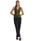 ფოტო #5 პროდუქტის Women's Zip-Front Sleeveless Knit Top