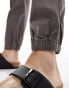 Фото #3 товара ASOS DESIGN tapered pull on linen trouser in washed grey