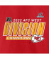 ფოტო #2 პროდუქტის Men's Red Kansas City Chiefs 2022 AFC West Division Champions Big and Tall Divide and Conquer T-shirt